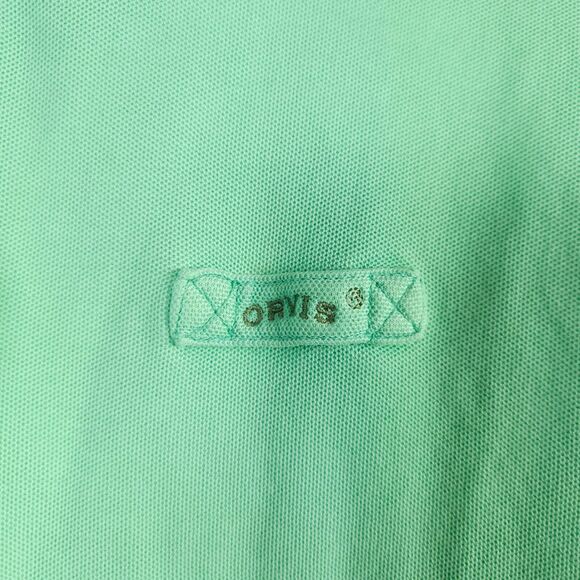 ORVIS Mens Large Green Short Sleeve Signature Style Fly Fishing Golf Polo Shirt - Picture 3 of 9